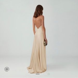 Fame and Partners Strappy Draped Gown